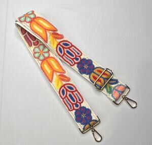 Detachable Embroidered Multicolor Floral Hamsa Bohemian Women’s Bag Strap